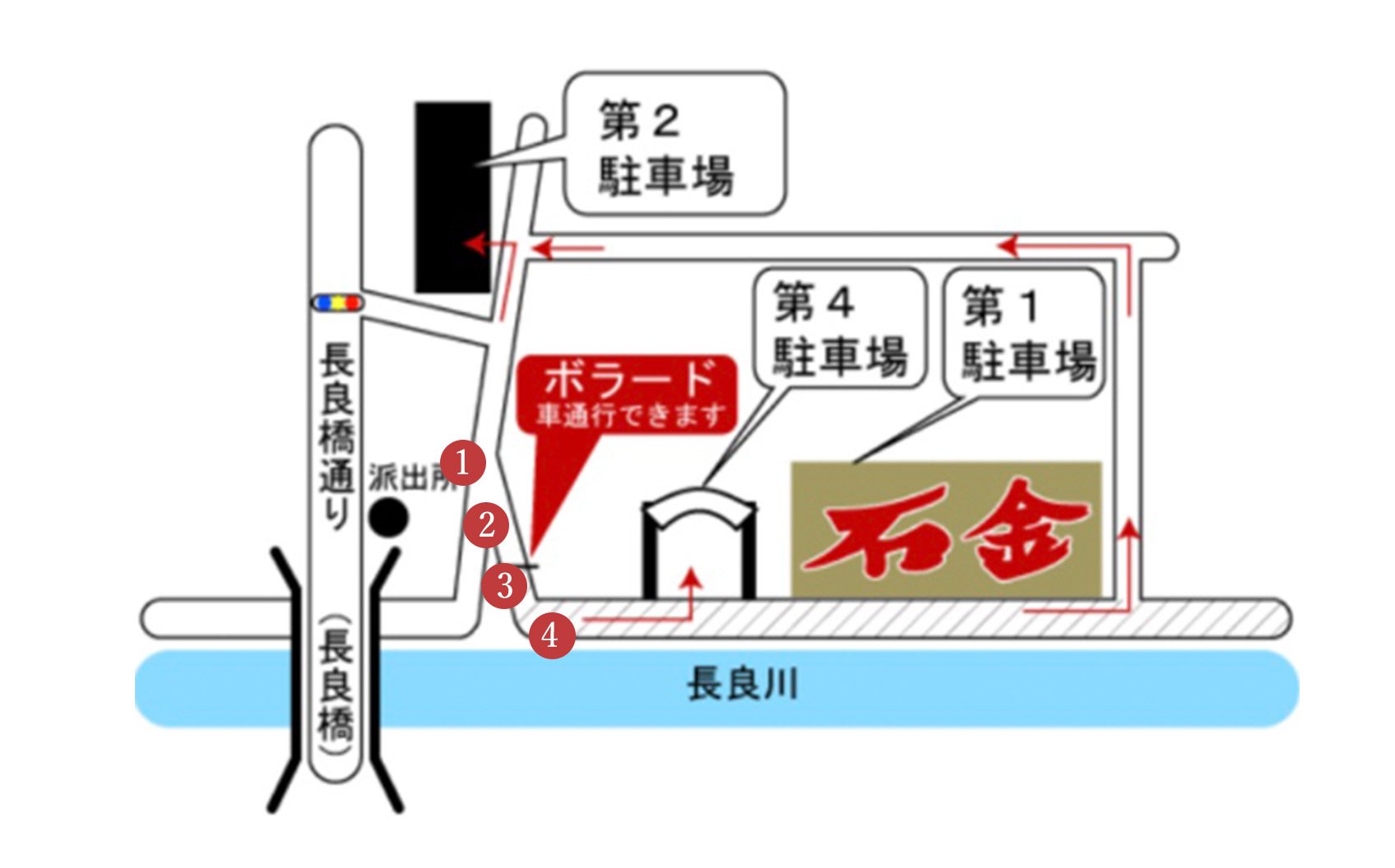 長良川プロムナード周辺図